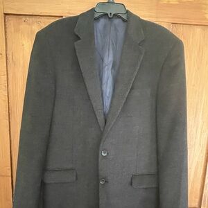 Men’s Nautica Black Grey Sportscoat Blazer Jacket Size 42L